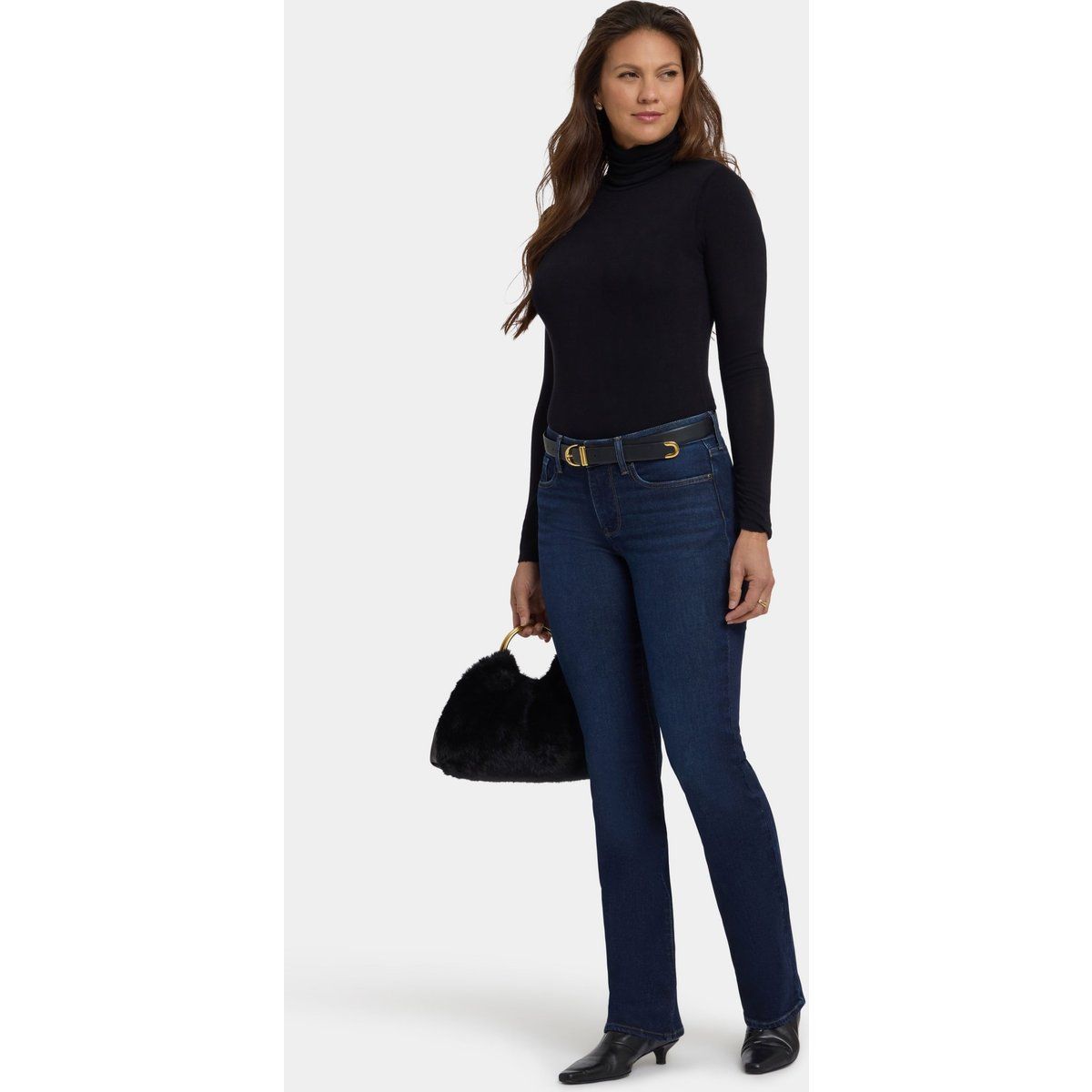 Formende Bootcut-Jeans in Indigo