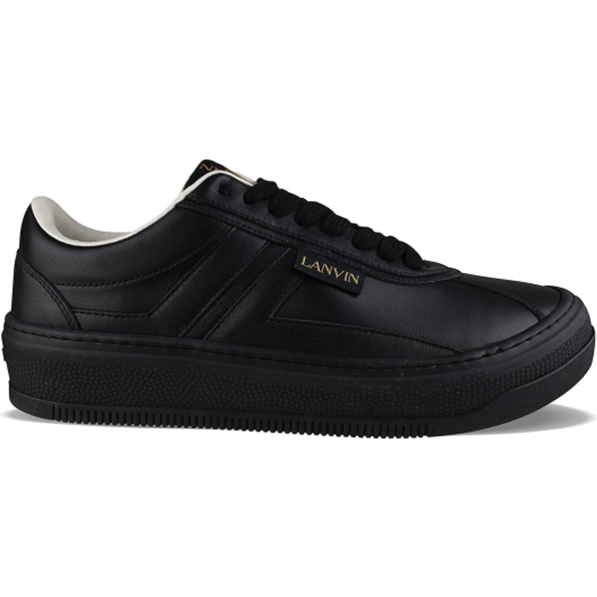Klassische Leder-Plateau-Sneaker
