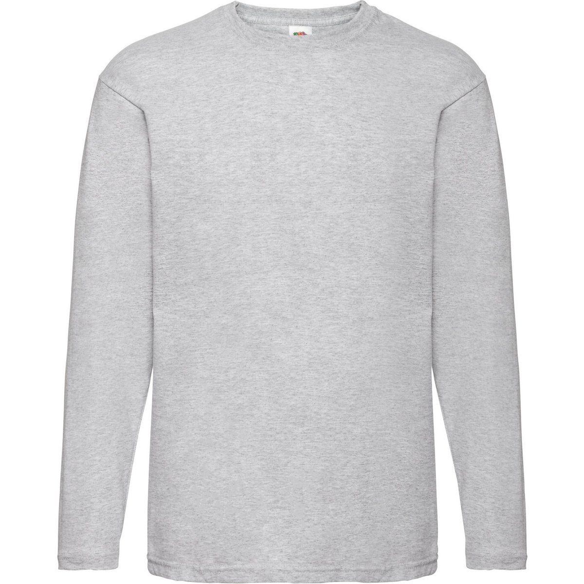Herren Langarmshirt Einfarbig