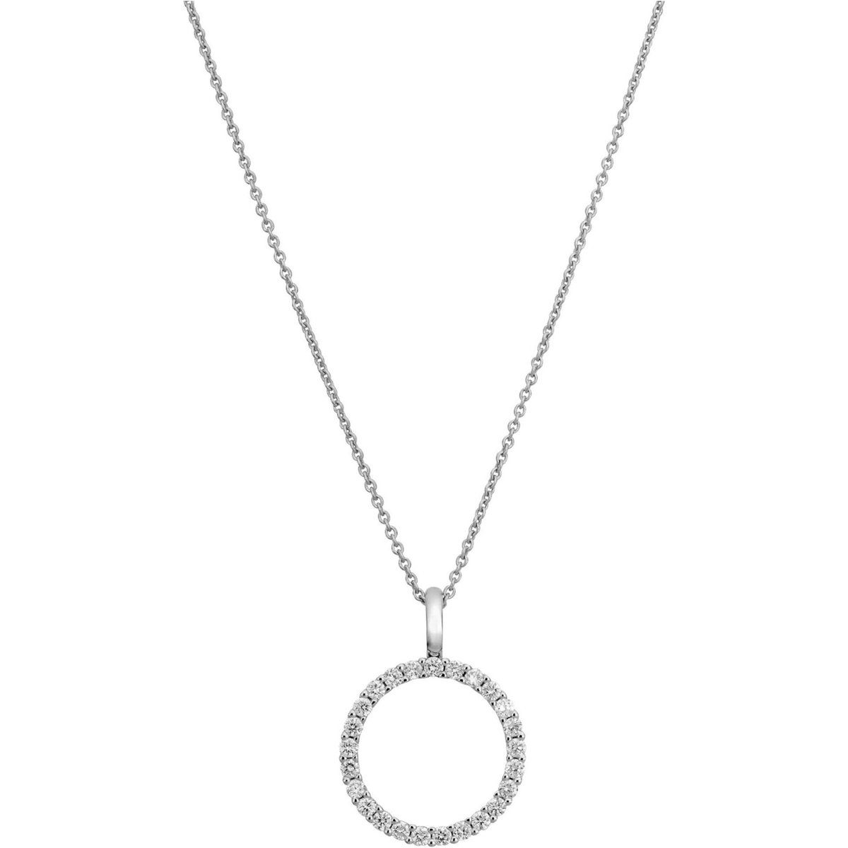 Strahlende Diamant-Kreis-Halskette