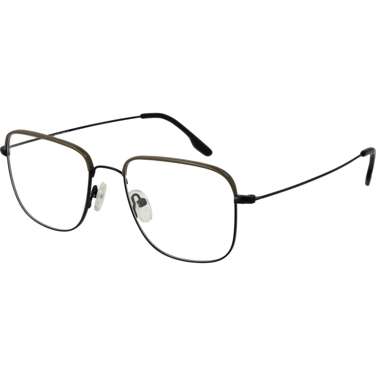 Rechteckige Vollrandbrille mit Metallrahmen
