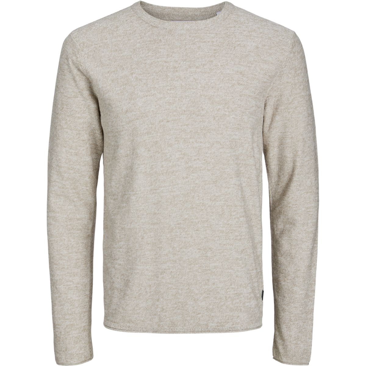 Strukturierter Strickpullover mit Rundhalsausschnitt