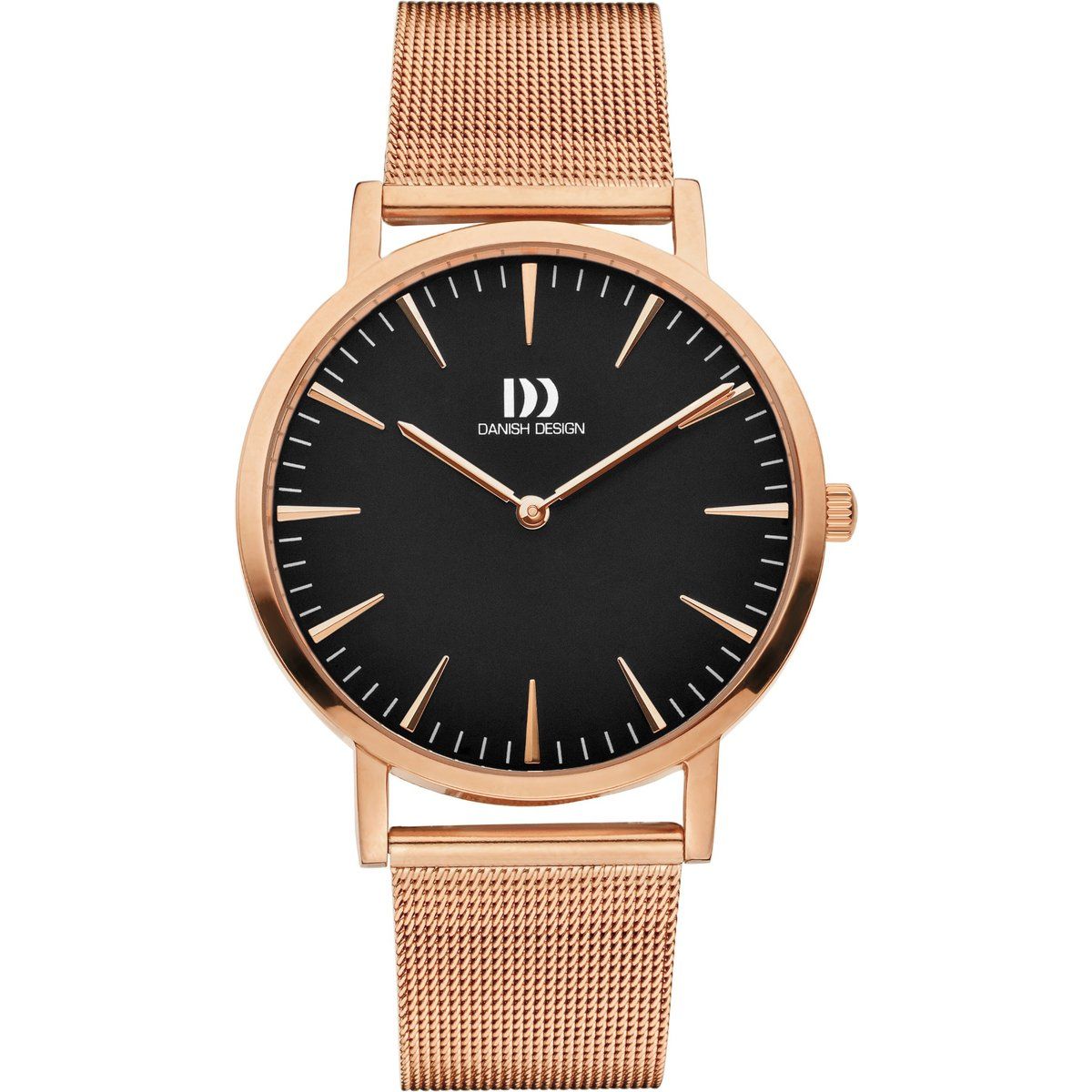 Eleganter minimalistischer Zeitmesser mit Mesh-Armband