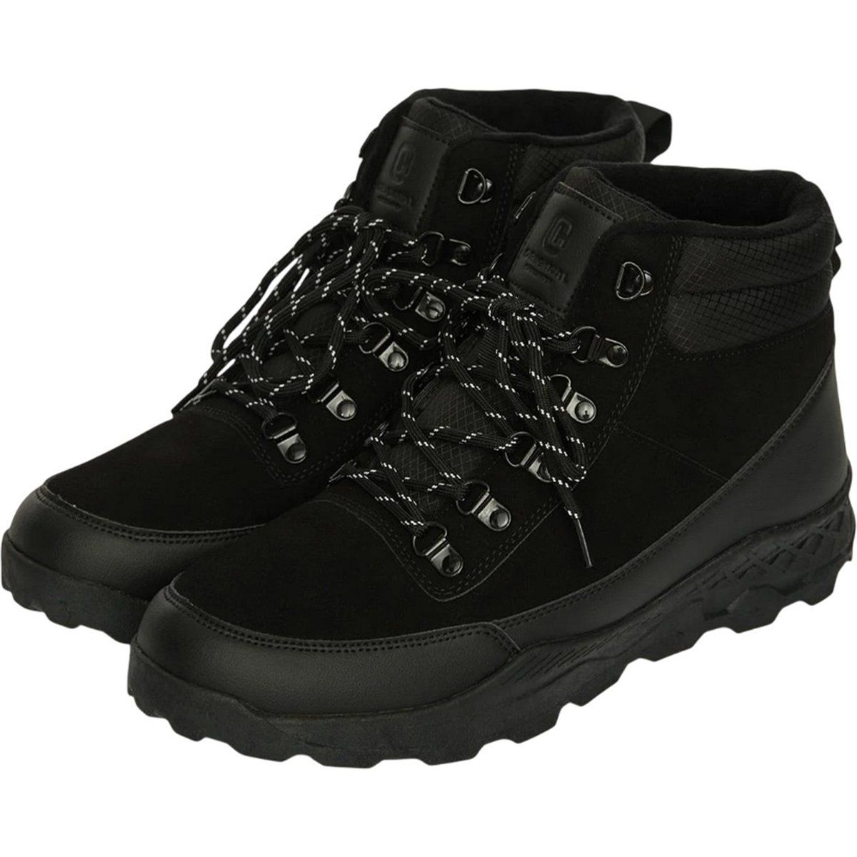 Schwarze Herren Stiefeletten im Wildleder-Look