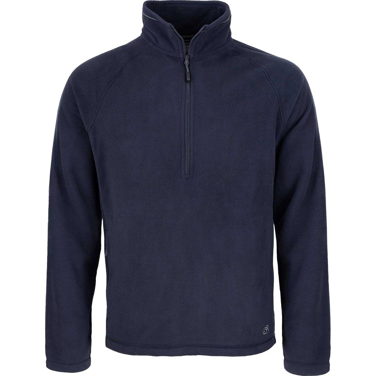 Herren Fleece-Pullover mit Viertelreißverschluss
