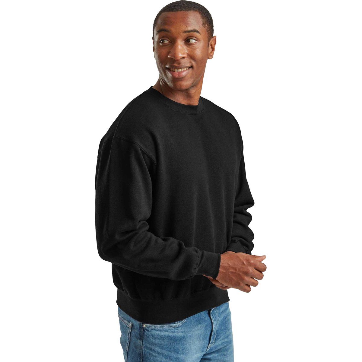 Fruit of the Loom - Sweatshirt für Herren/Damen Unisex, Super Baumwolle (Schwarz)