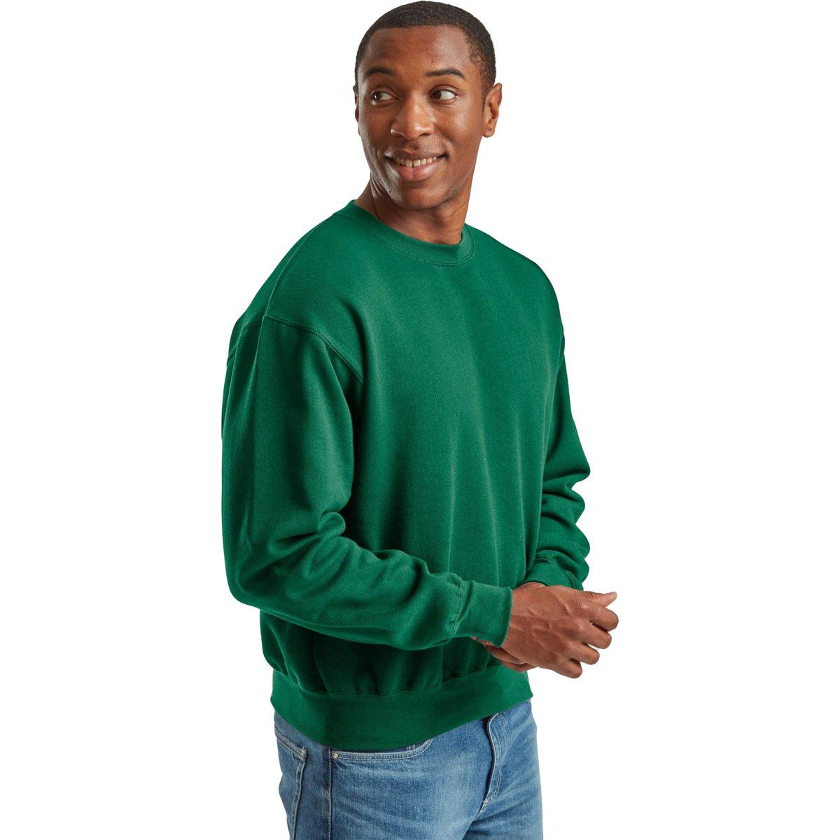 Fruit of the Loom - Sweatshirt für Herren/Damen Unisex, Super Baumwolle (College Grün)