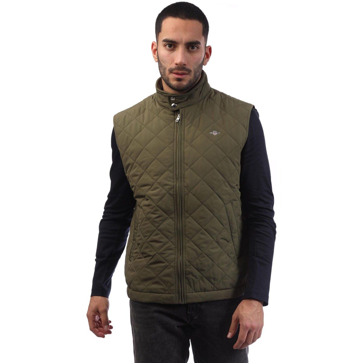 Gesteppte ärmellose Puffer Weste für Herren