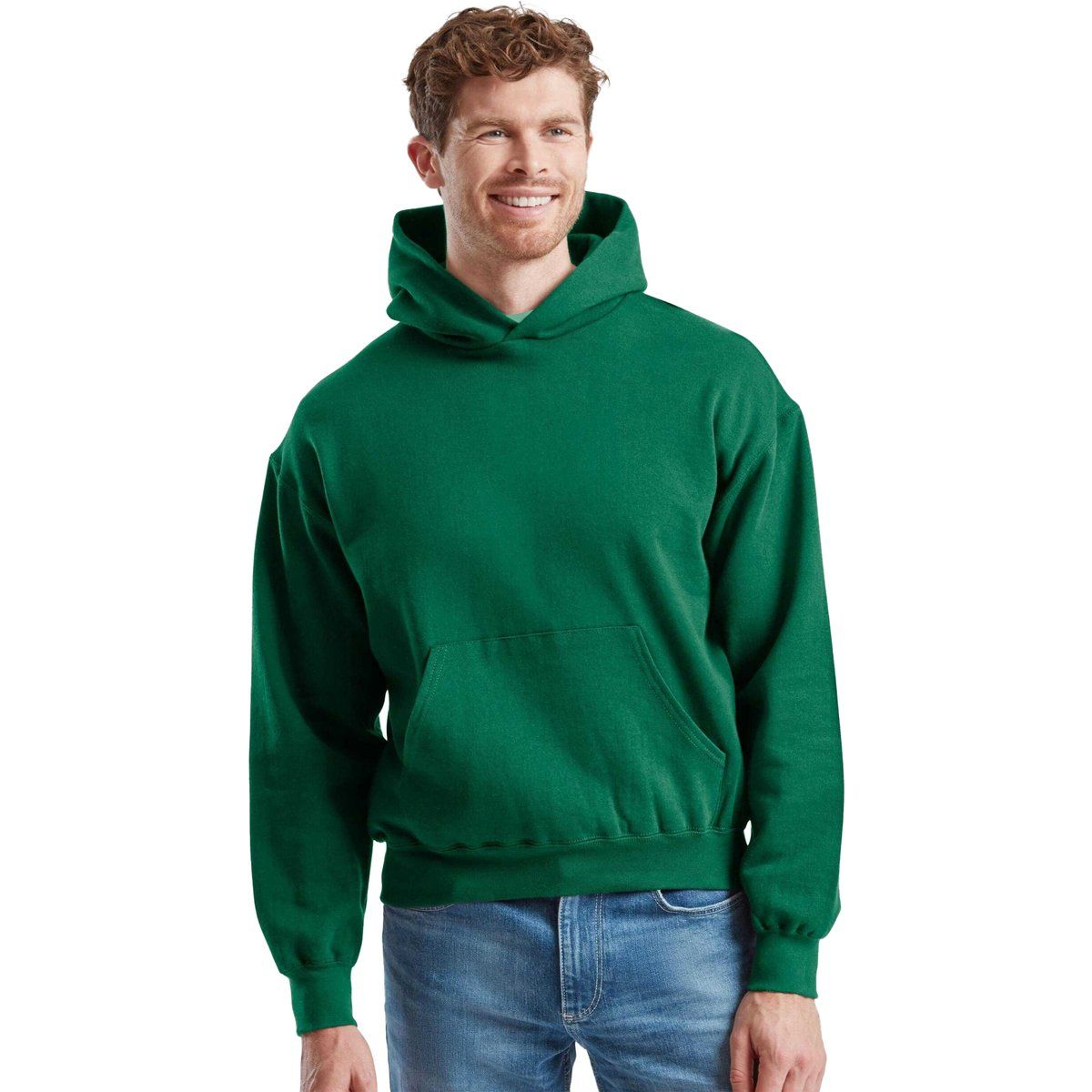 Klassischer Fleece-Pullover Hoodie