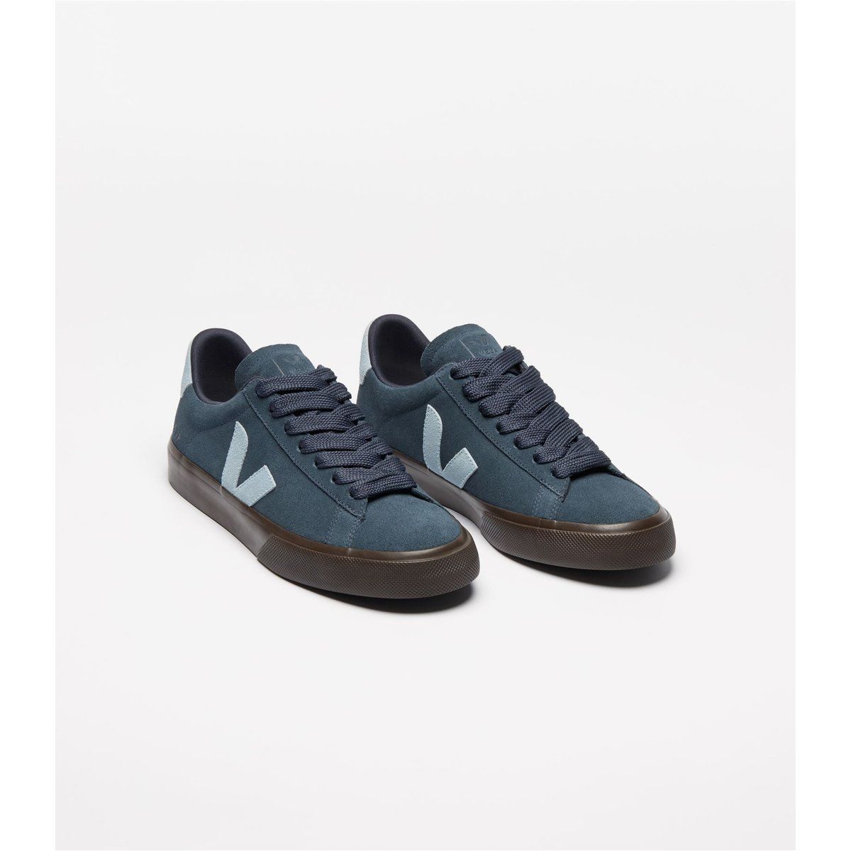 Veja Campo Wildleder Damen Nautico Stahl Adler Sneakers