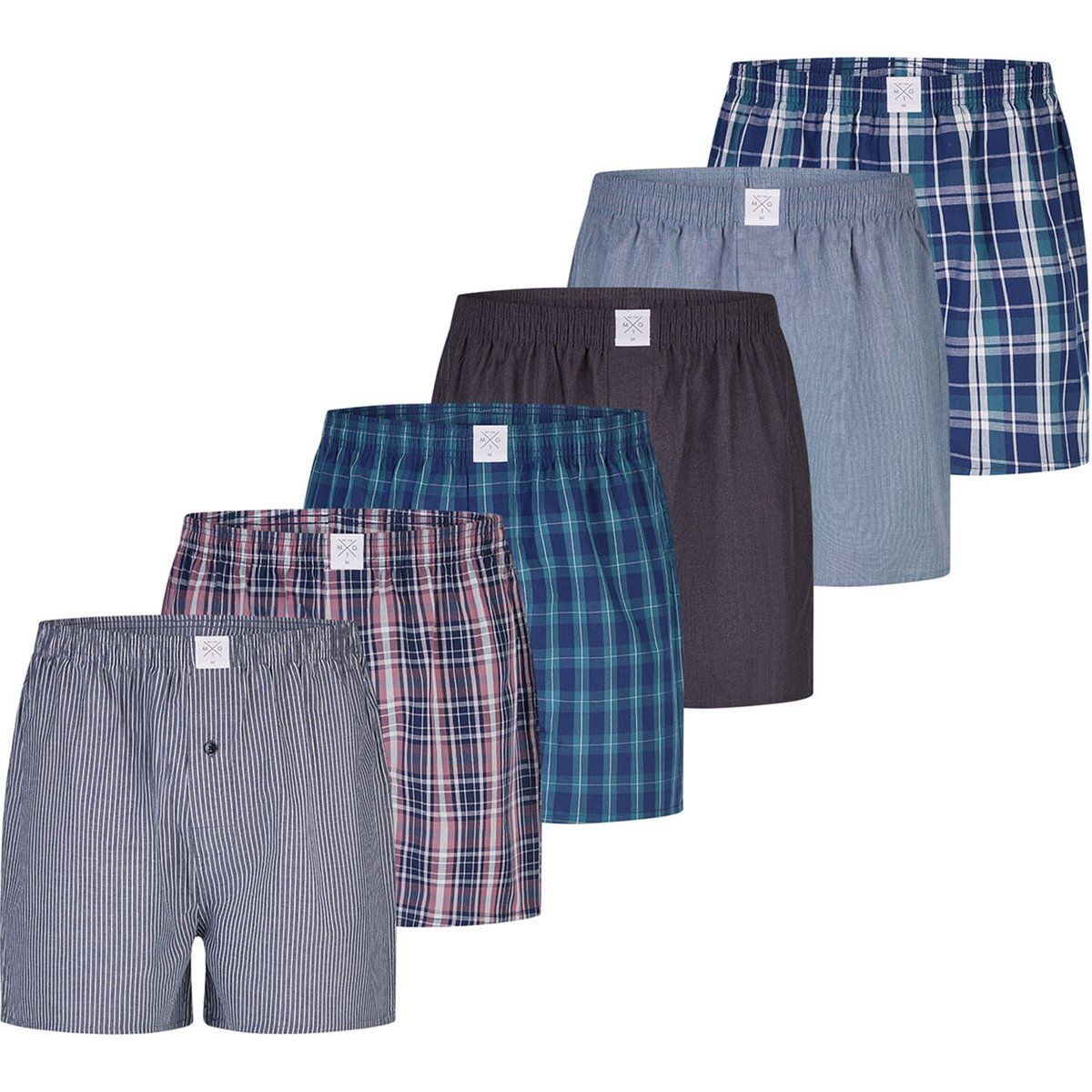 Klassische gewebte Boxershorts Multi-Pack