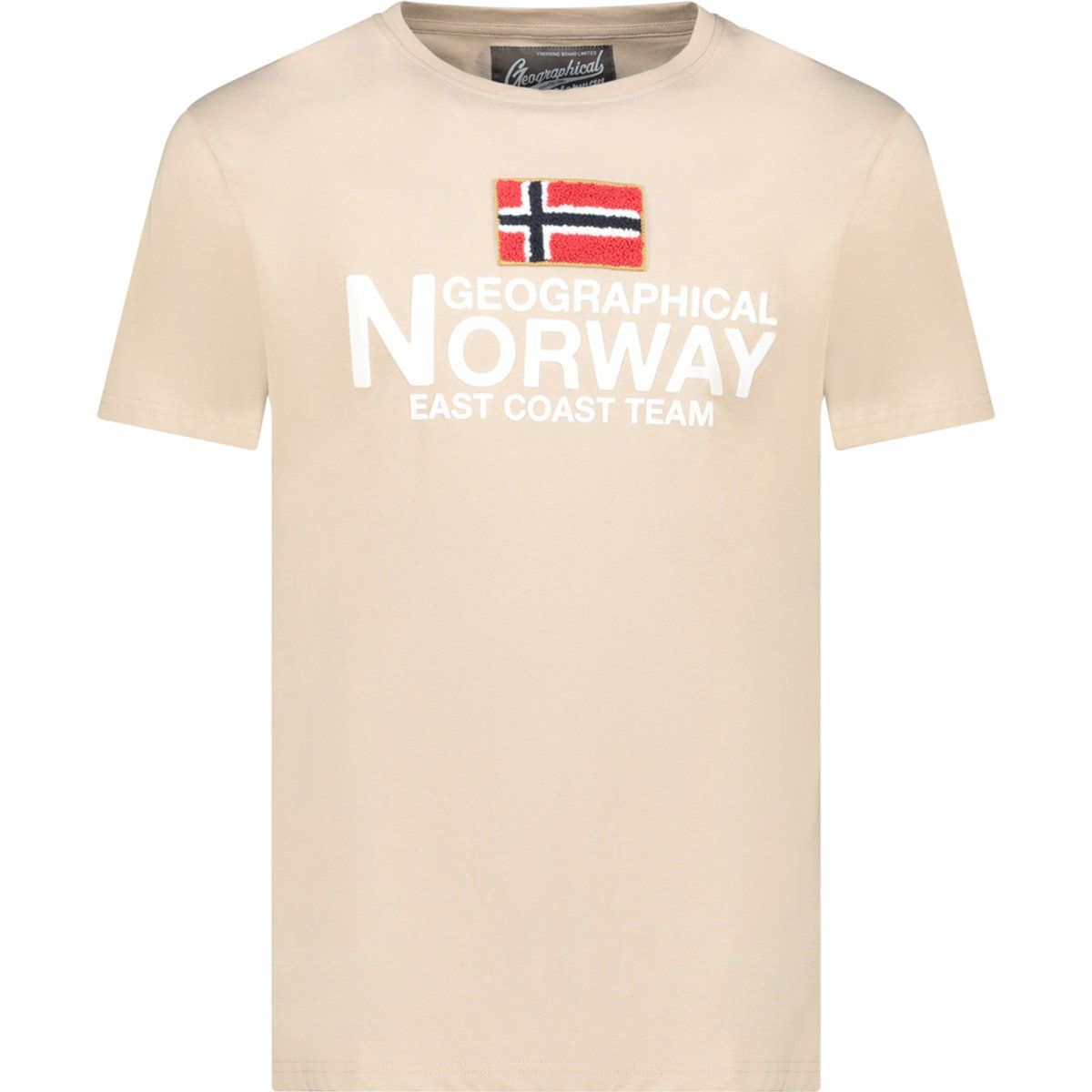 Lässiges Grafik-T-Shirt mit Norwegenflagge