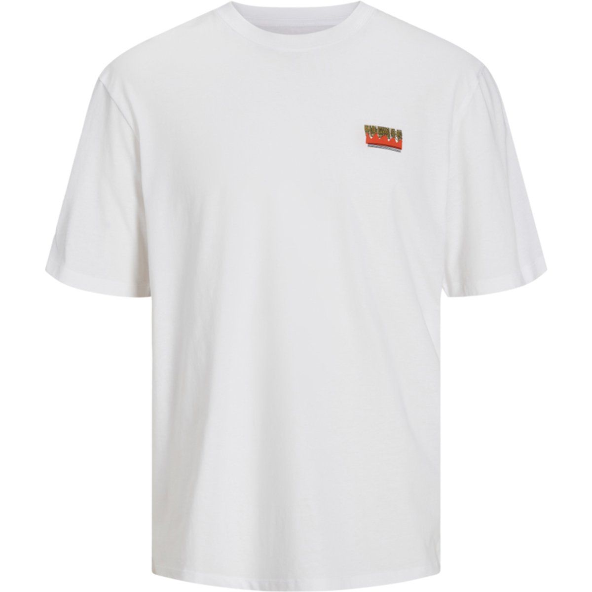 Minimalistisches weißes T-Shirt mit Grafikprint