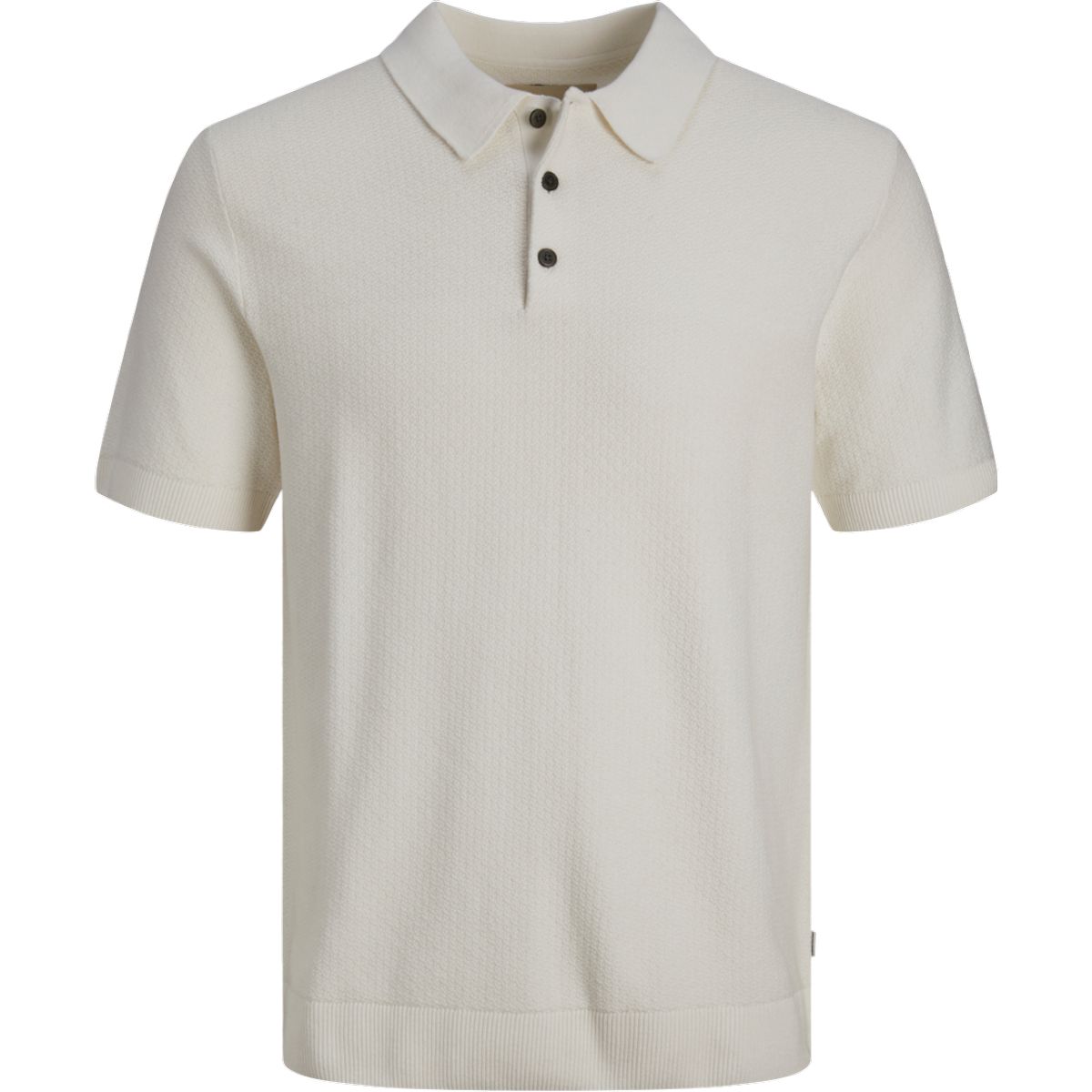 Strukturiertes Strick-Poloshirt