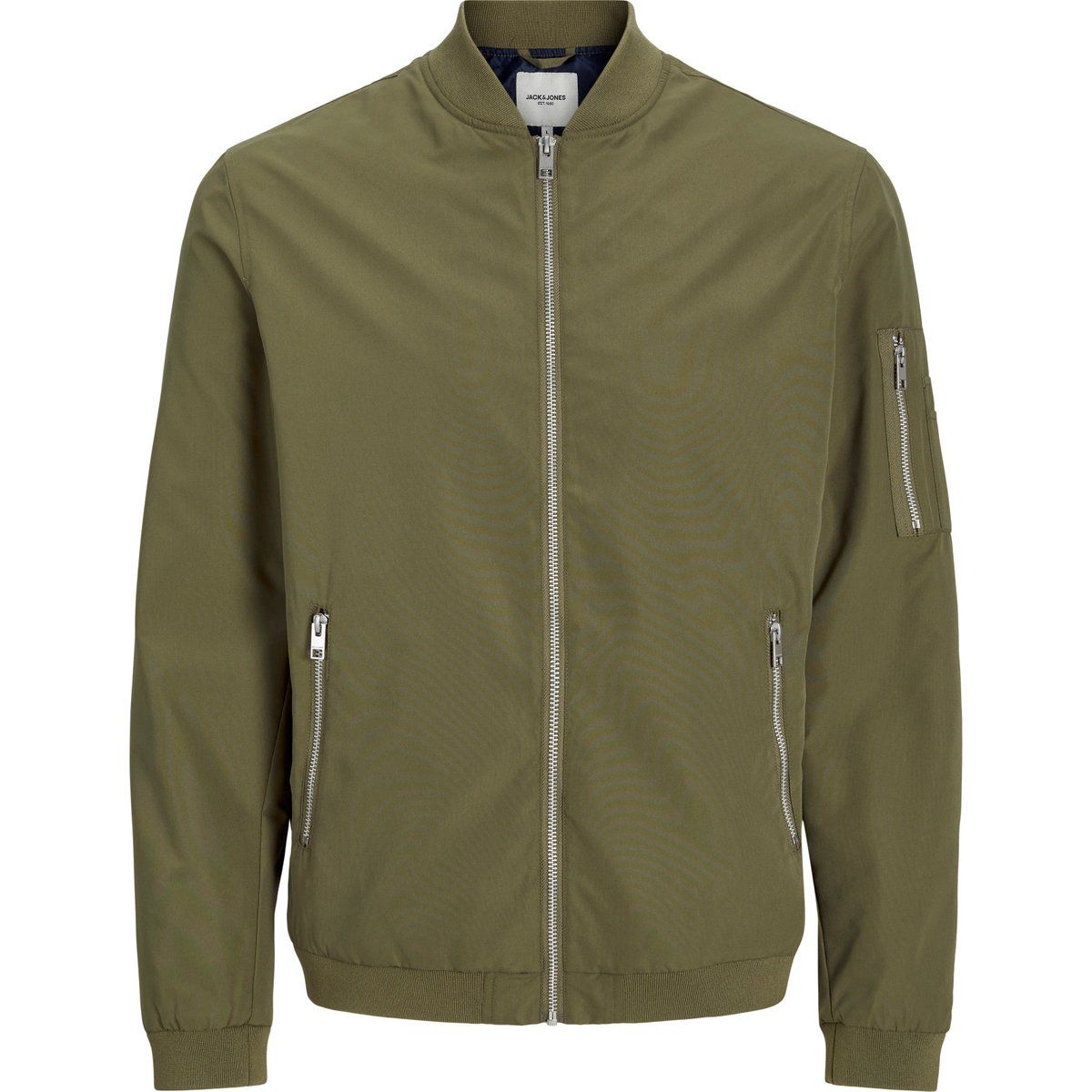 Herren Olivgrüne Bomberjacke