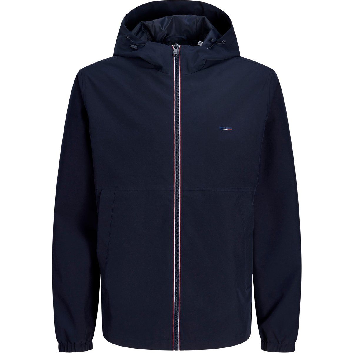 Marineblaue Kapuzenjacke