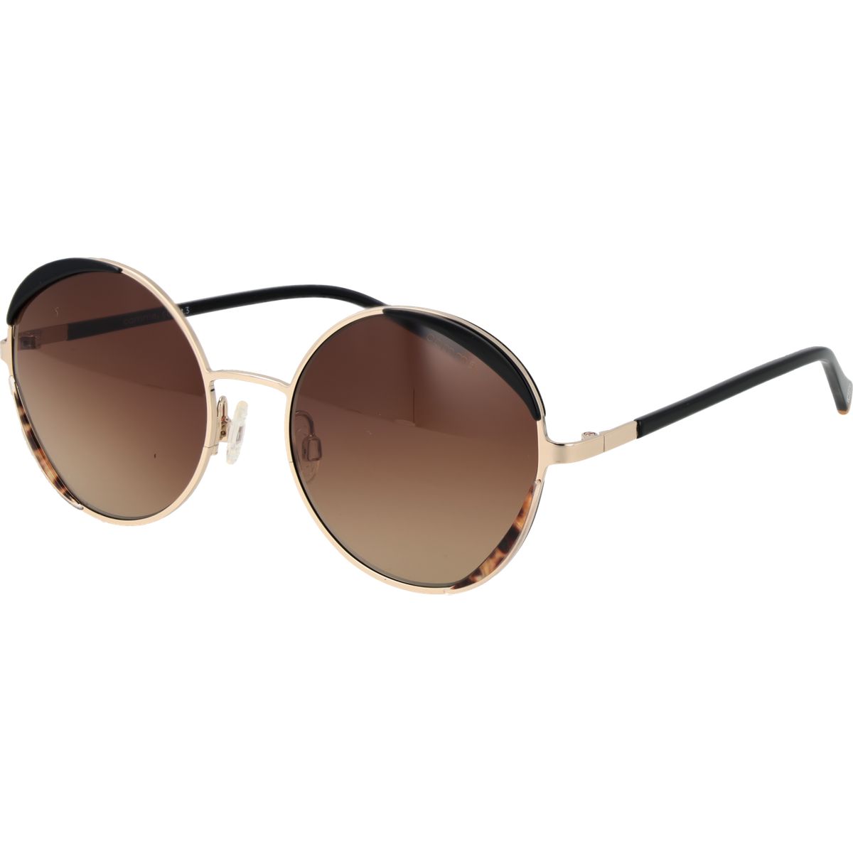 Runde Sonnenbrille mit goldenem Rahmen