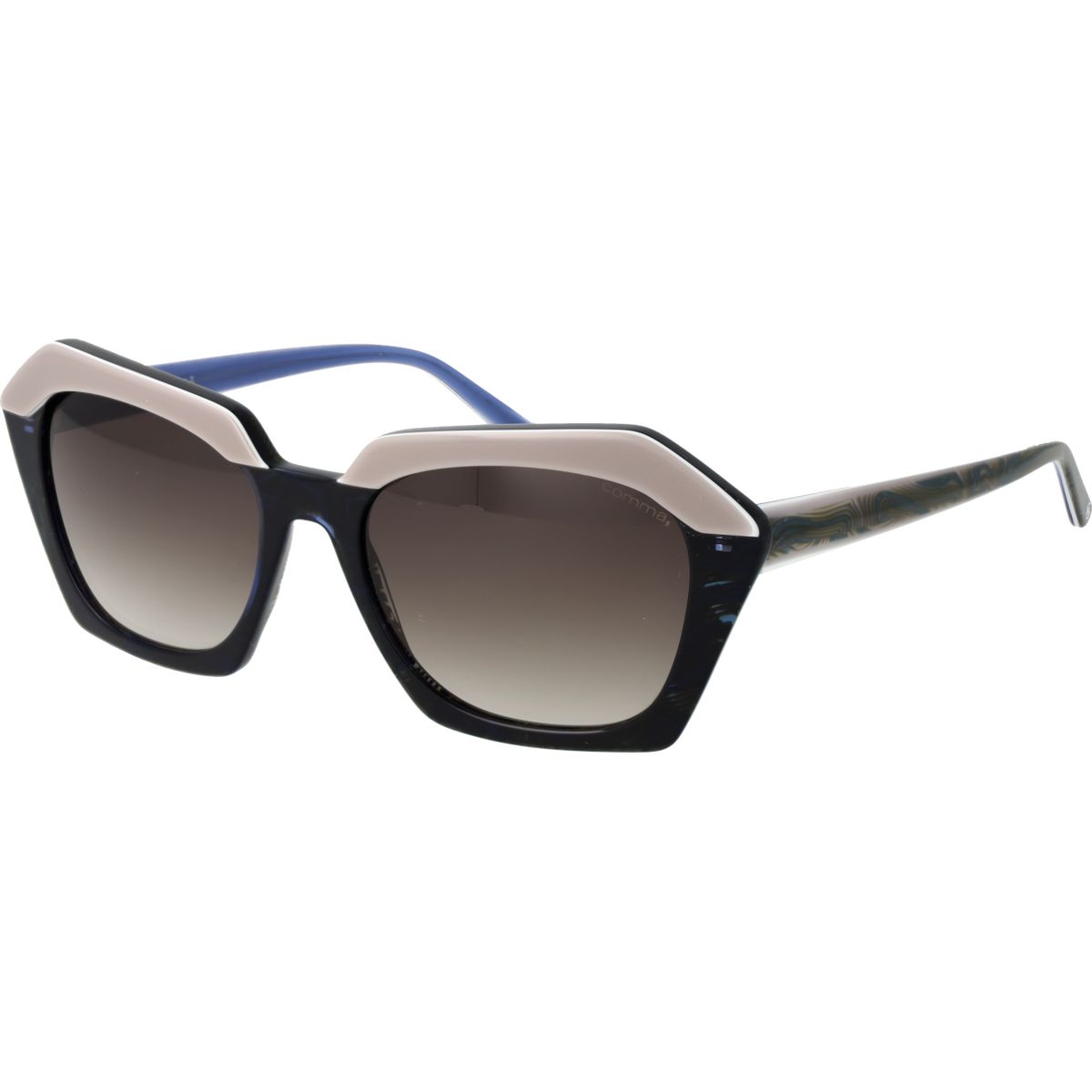 Geometrische Sonnenbrille mit Vollrand