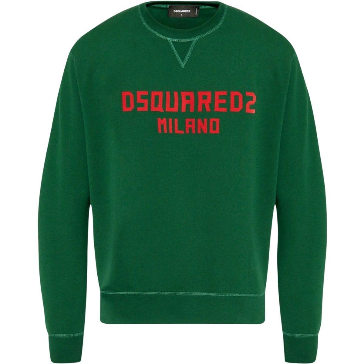 Dsquared2 Milano Logo Grünes Sweatshirt