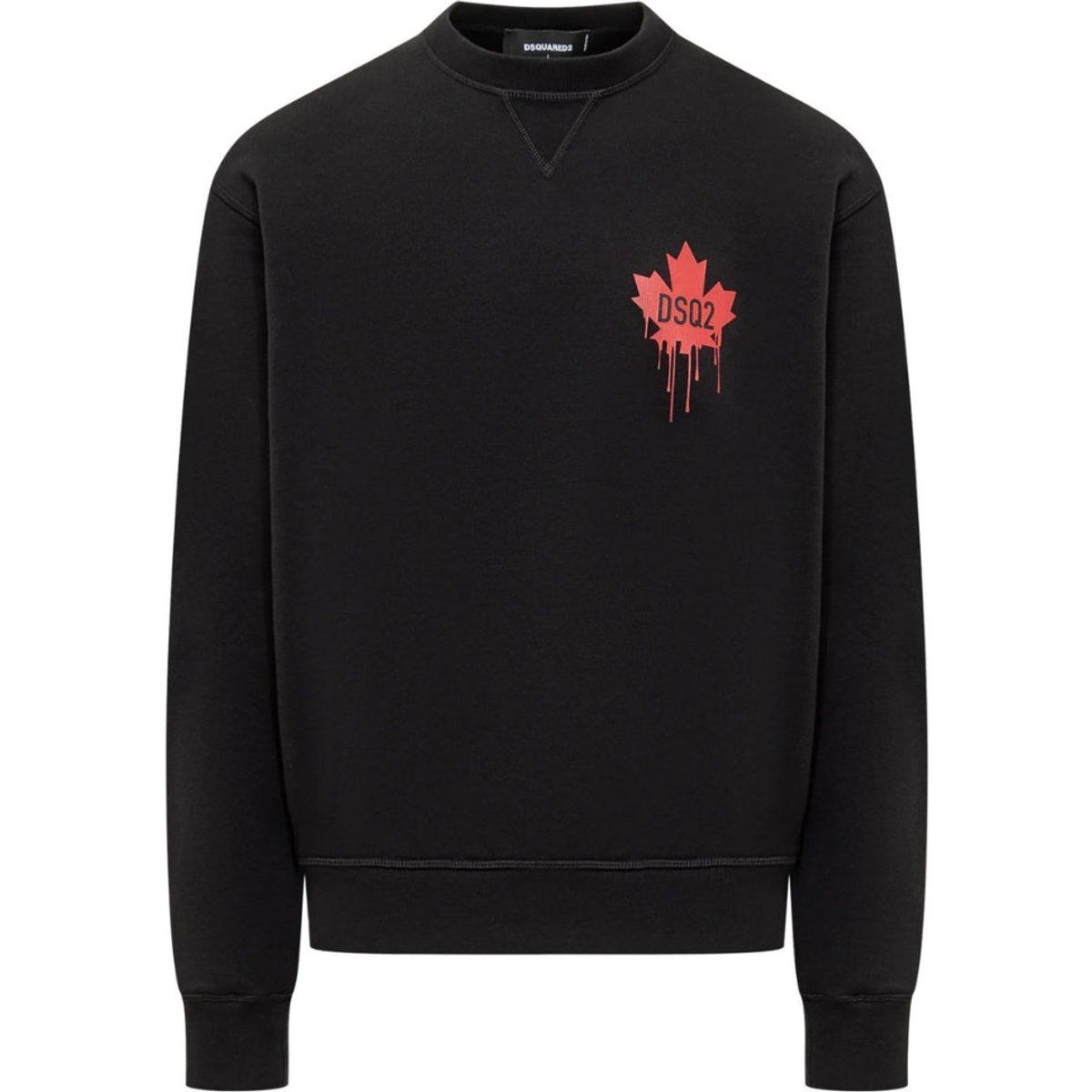 Baumwoll-Sweatshirt mit Ahornblatt-Logo
