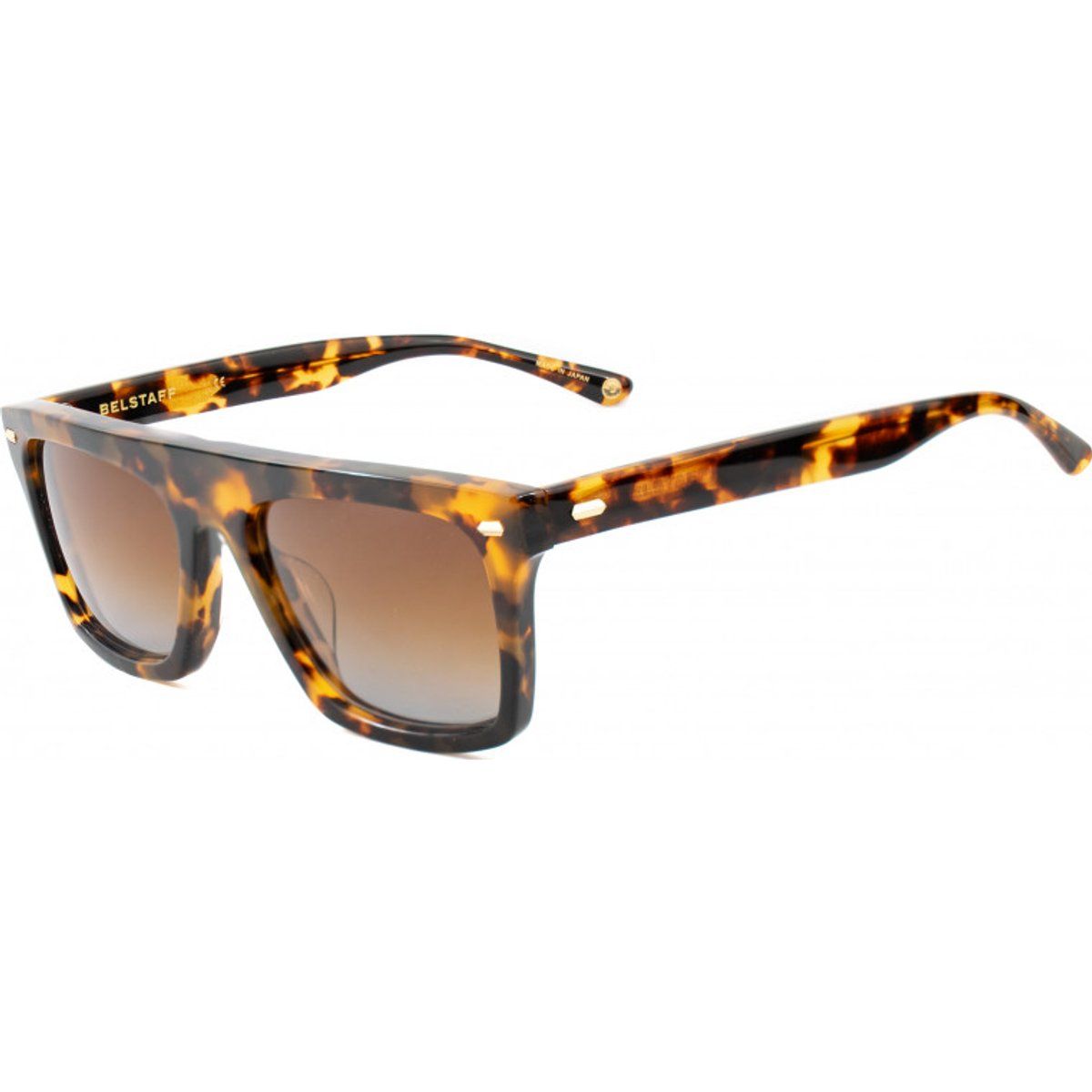 Sonnenbrille mit flachem Schildpattrahmen