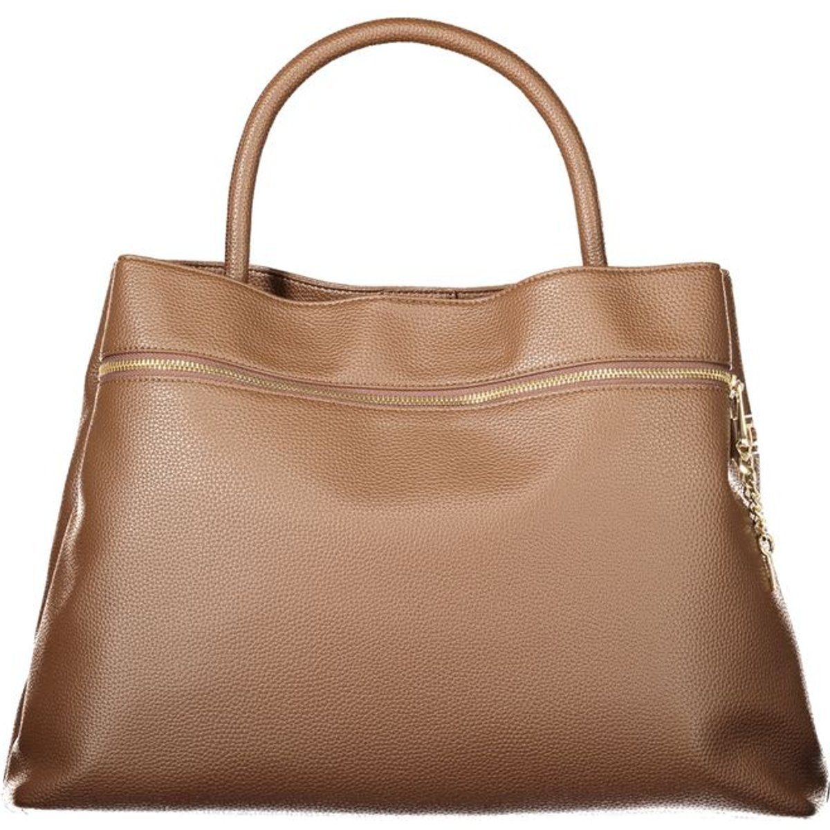 Strukturierte Karamellbraune Handtasche