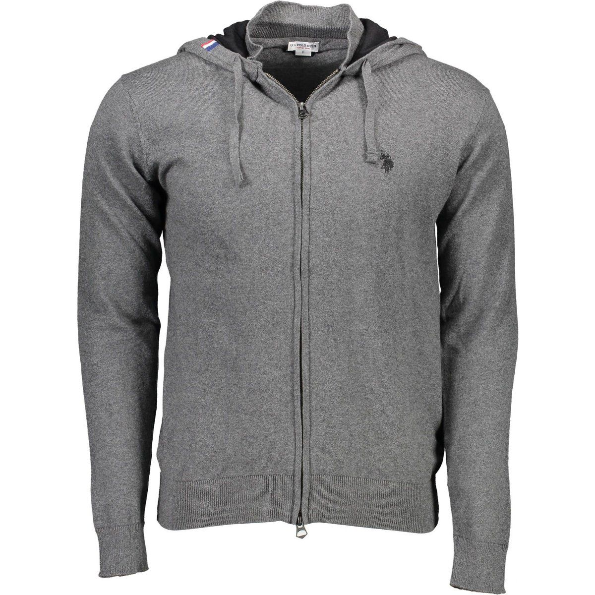 Klassischer Strick-Hoodie mit Reißverschluss