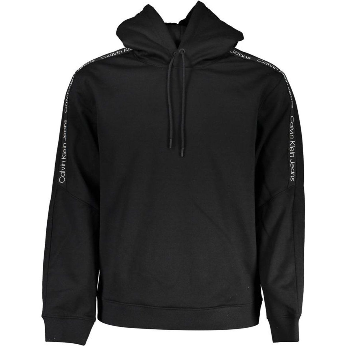 Logo-Band-Besatz-Pullover-Hoodie