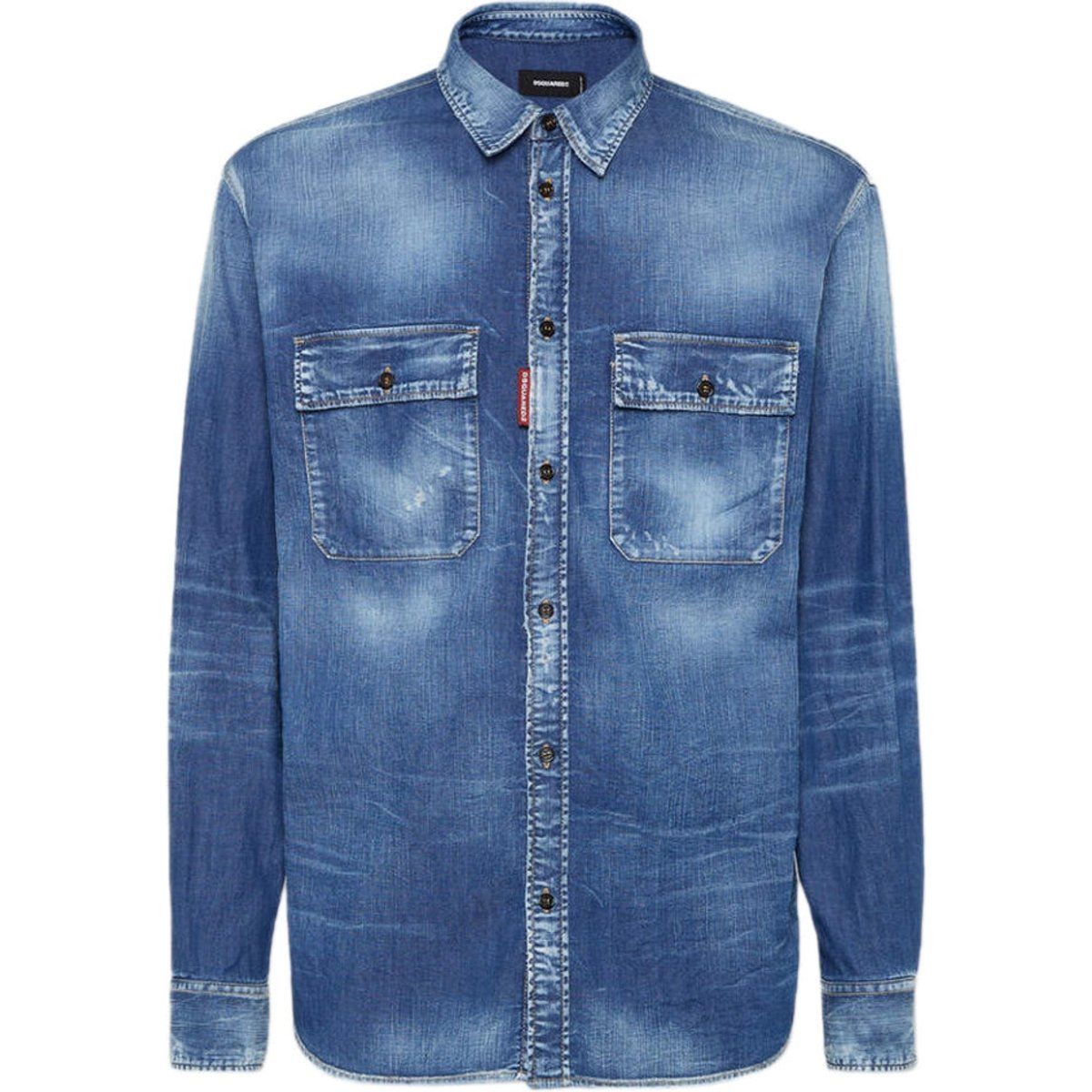 Lässiges Arbeiterhemd aus Denim