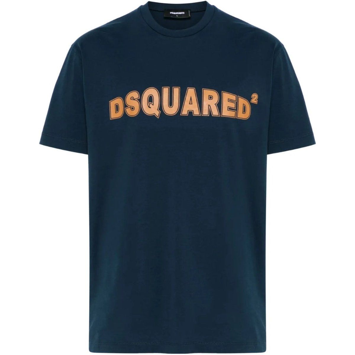 Dsquared2 Marineblaues T-Shirt mit Logo-Grafik