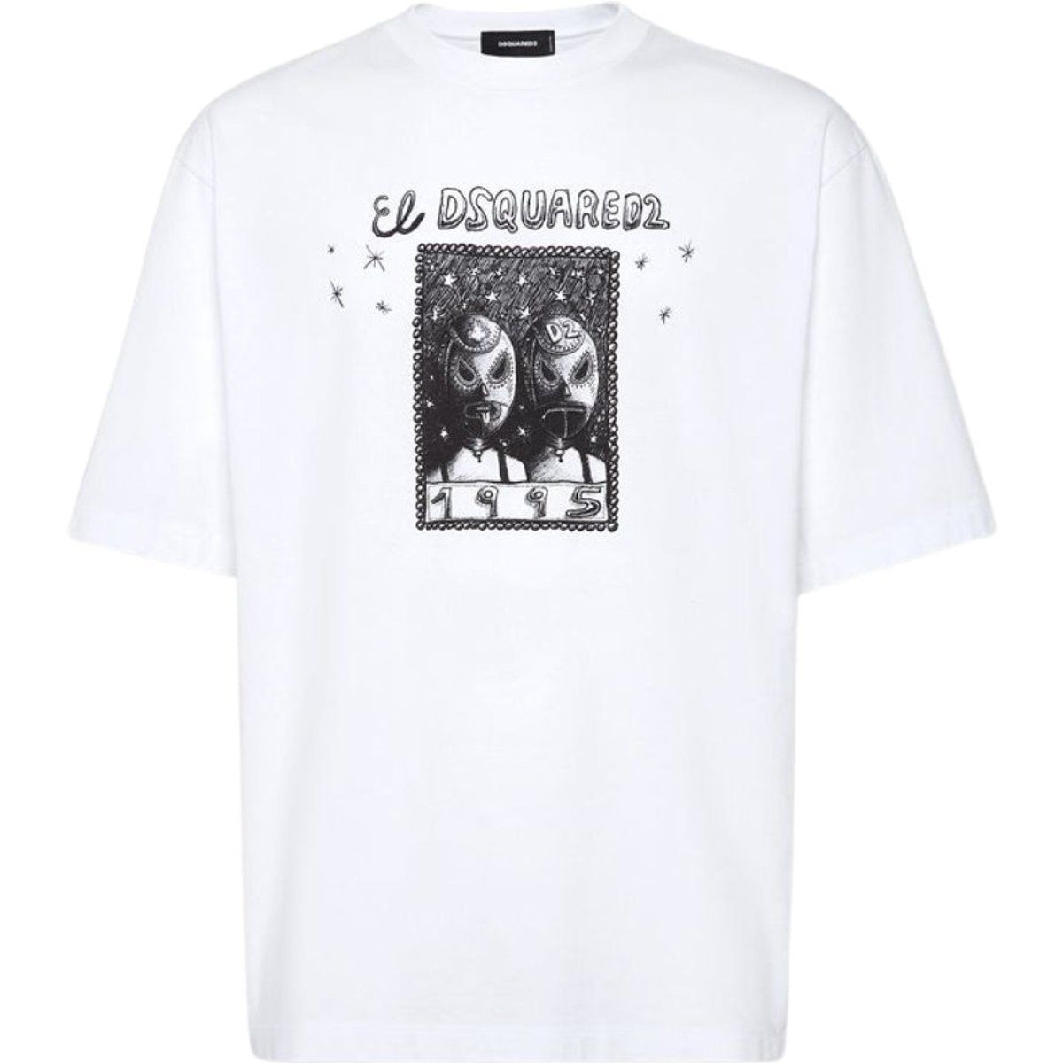 Weißes T-Shirt mit Grafikprint