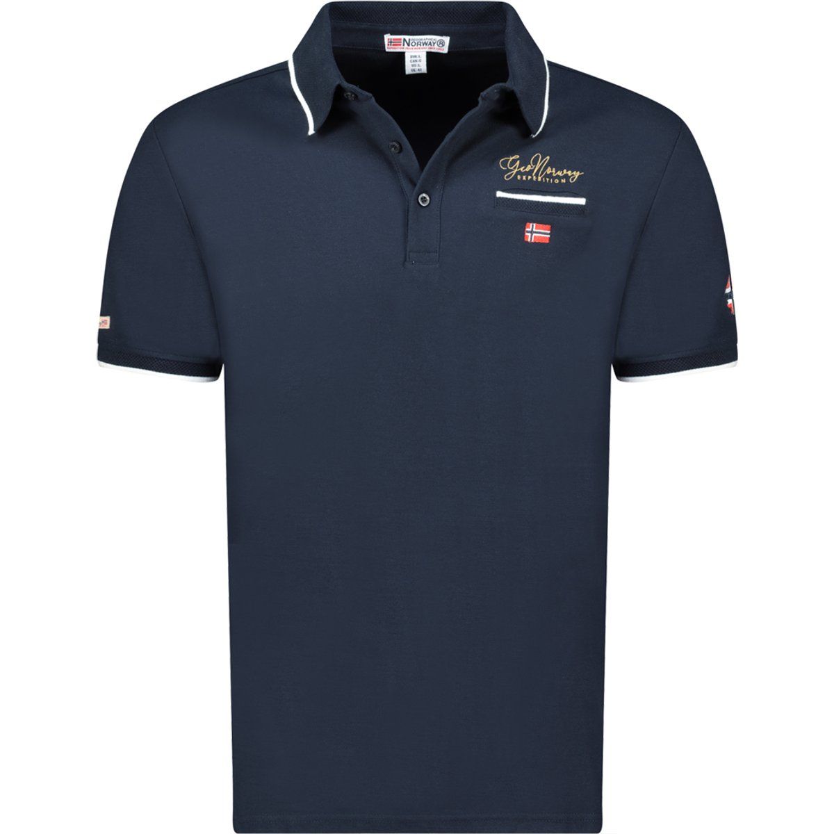 Herren Freizeit Poloshirt Uni