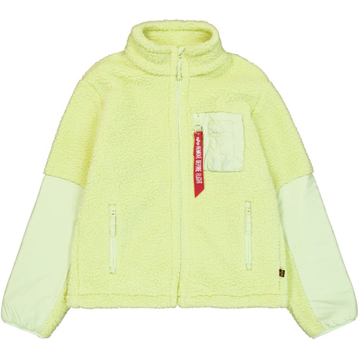 Sherpa Fleece Jacke mit Reißverschluss