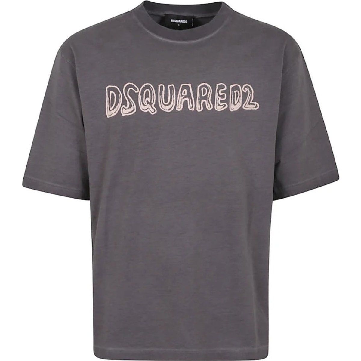 Dsquared2 Locker geschnittenes Cartoon Logo T-Shirt