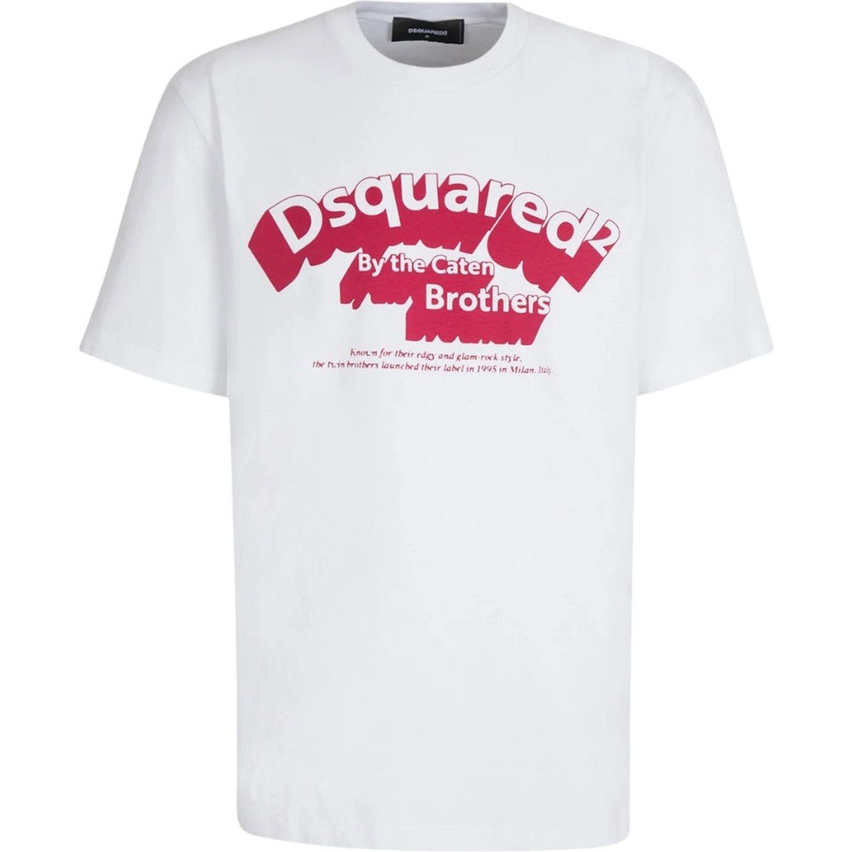 Baumwoll-T-Shirt mit Flocklogo-Grafik