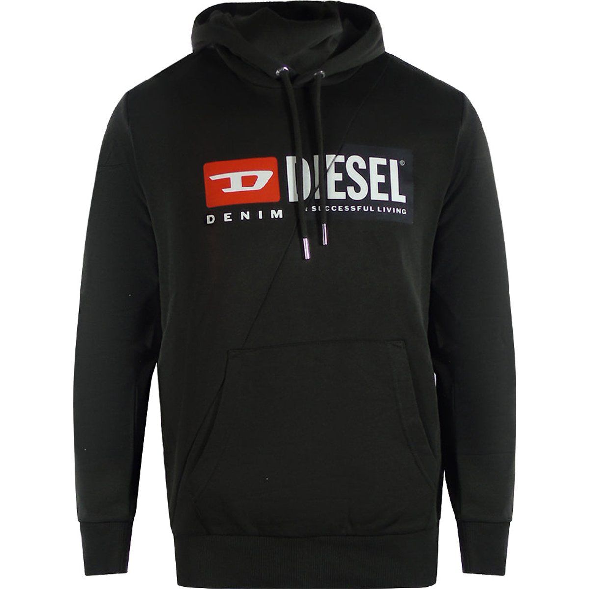Diesel Logo Print Kapuzenpullover