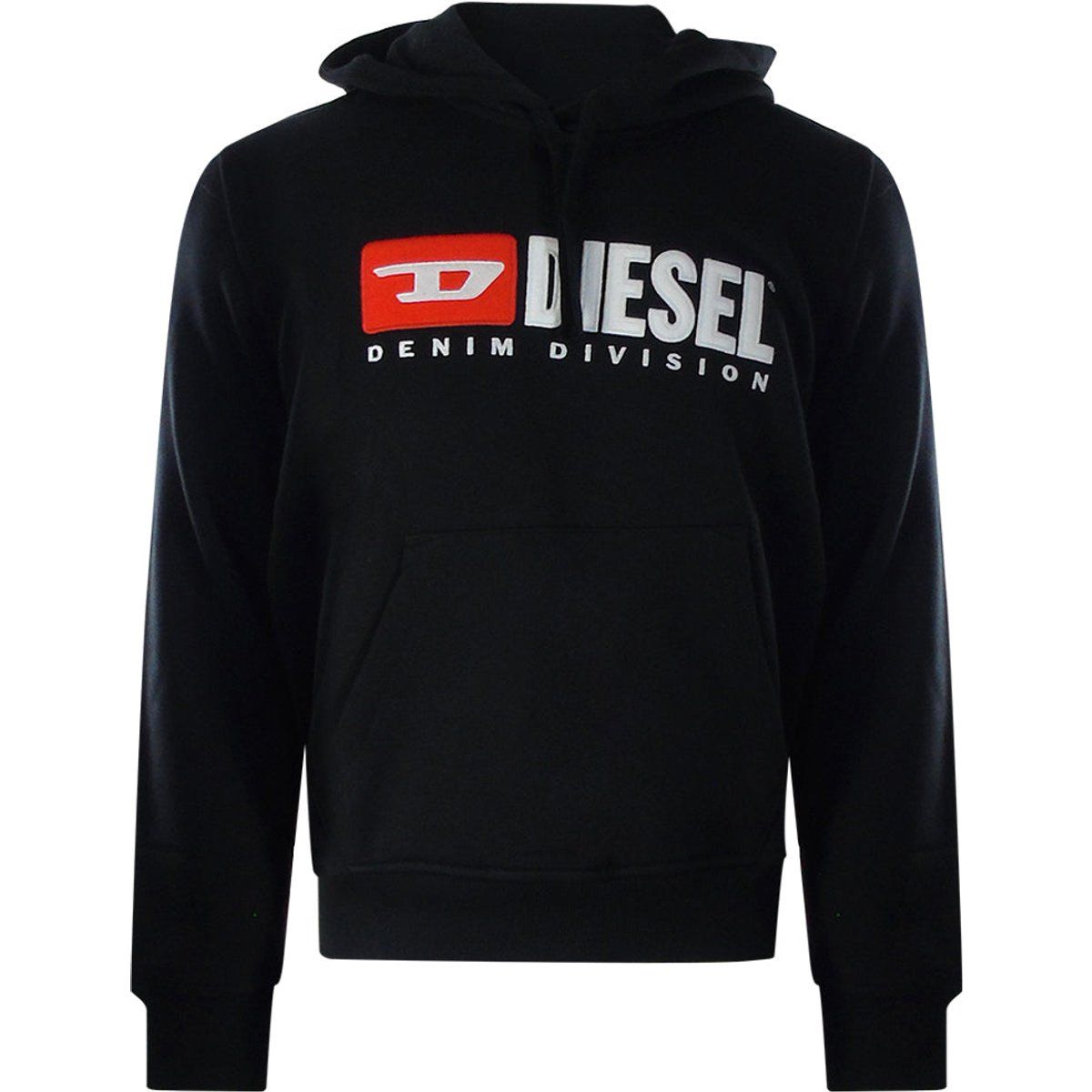 Schwarzer Hoodie mit Grafiklogo-Print