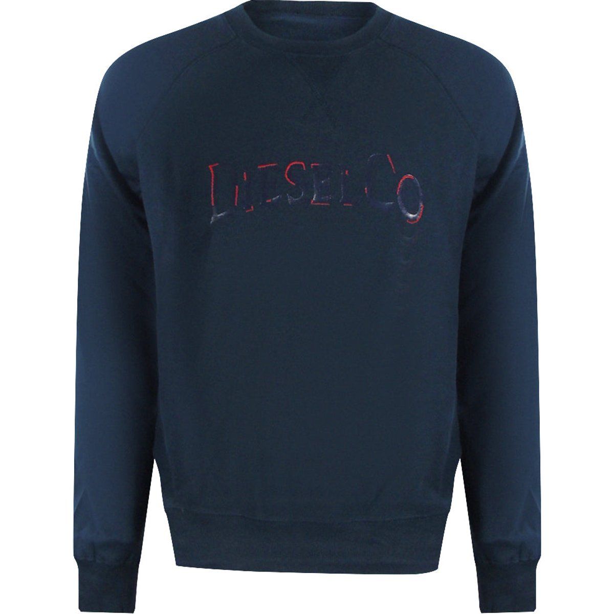 Sweatshirt aus Baumwolle mit Distressed-Logo