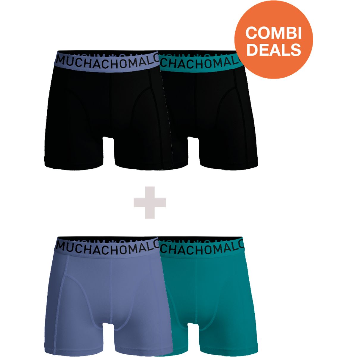 Herren Boxershorts 2er-Pack Kombi-Deal