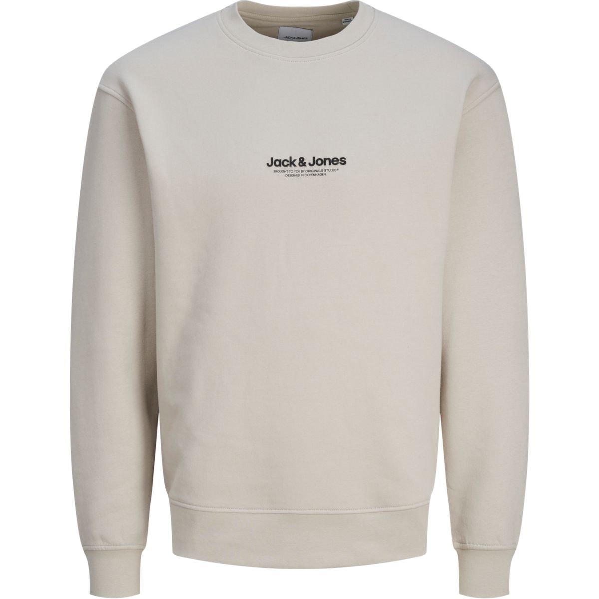 Sweatshirt aus Baumwollmischung mit Rundhalsausschnitt