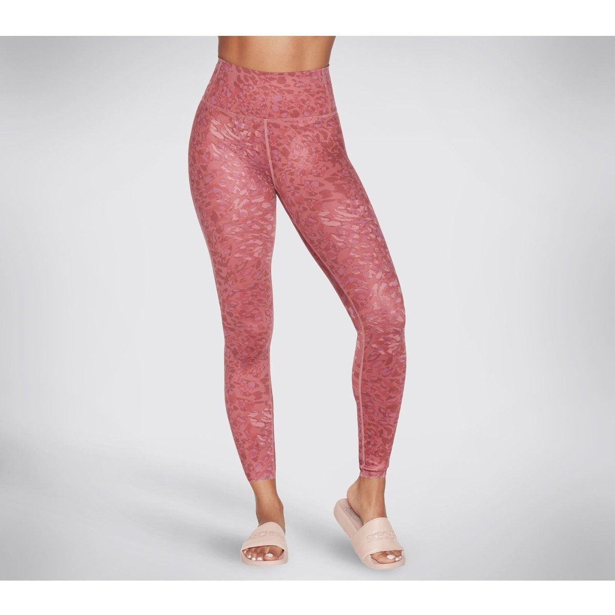 Skechers Performance Go Sculpt HW Leopard Leggings aus Polyester für Damen - Pink