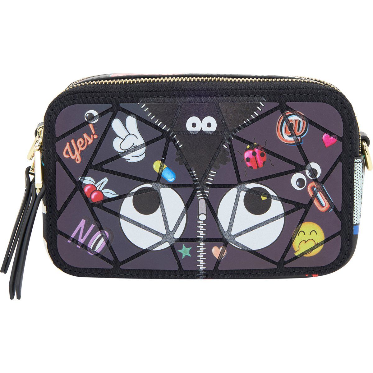 Mymo Handtasche Handtasche Frauen schwarz mehrfarbig