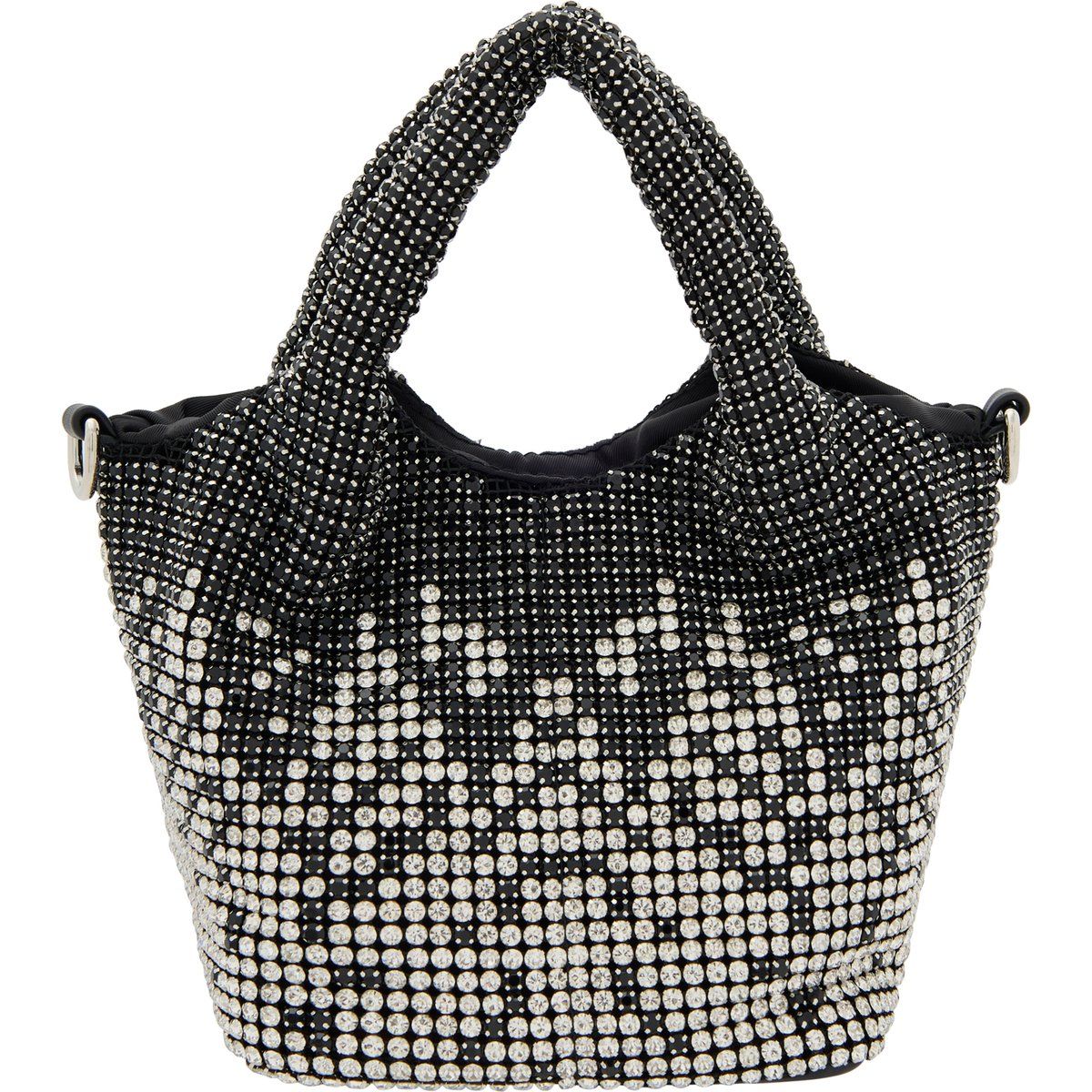 Mymo Handtasche Handtasche Frauen Schwarz Silber