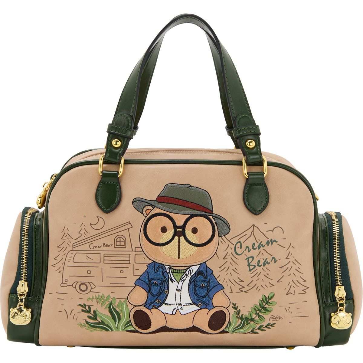 Mymo Handtasche Handtasche Mädchen Beige Grün