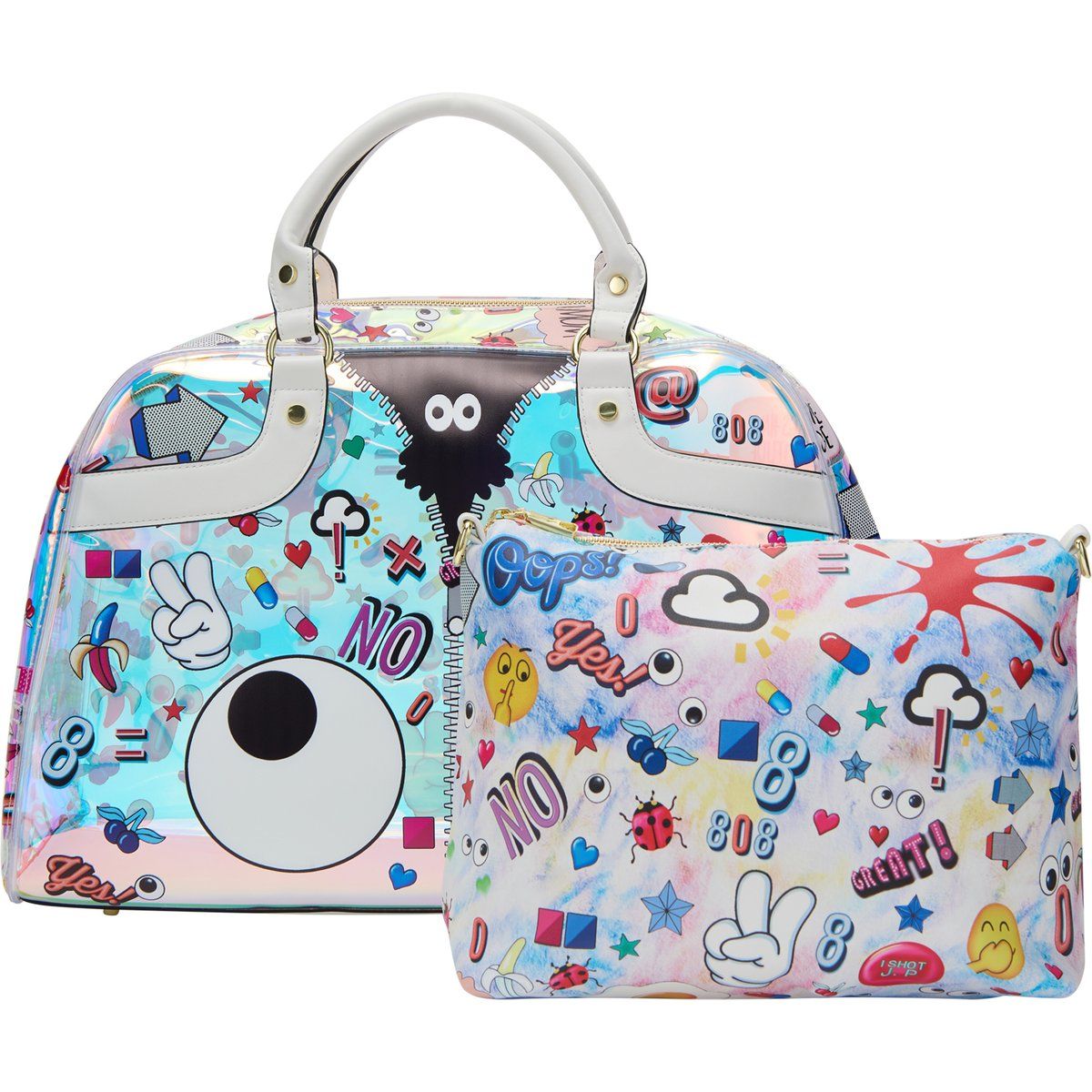 Mymo Handtasche Handtasche Frauen weiß mehrfarbig