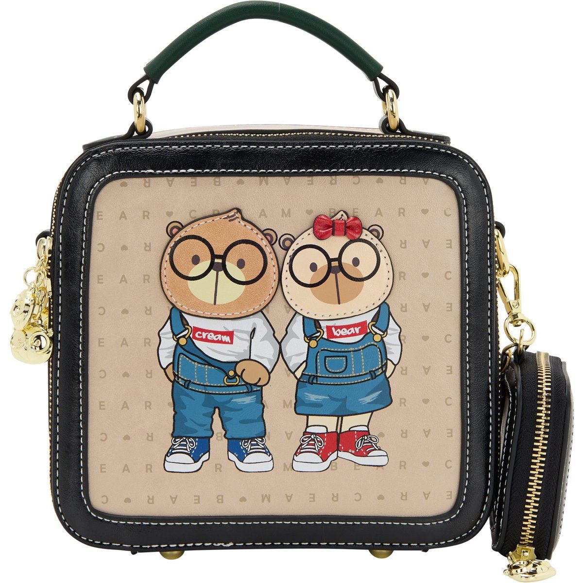 Mymo Handtasche Handtasche Mädchen beige,schwarz