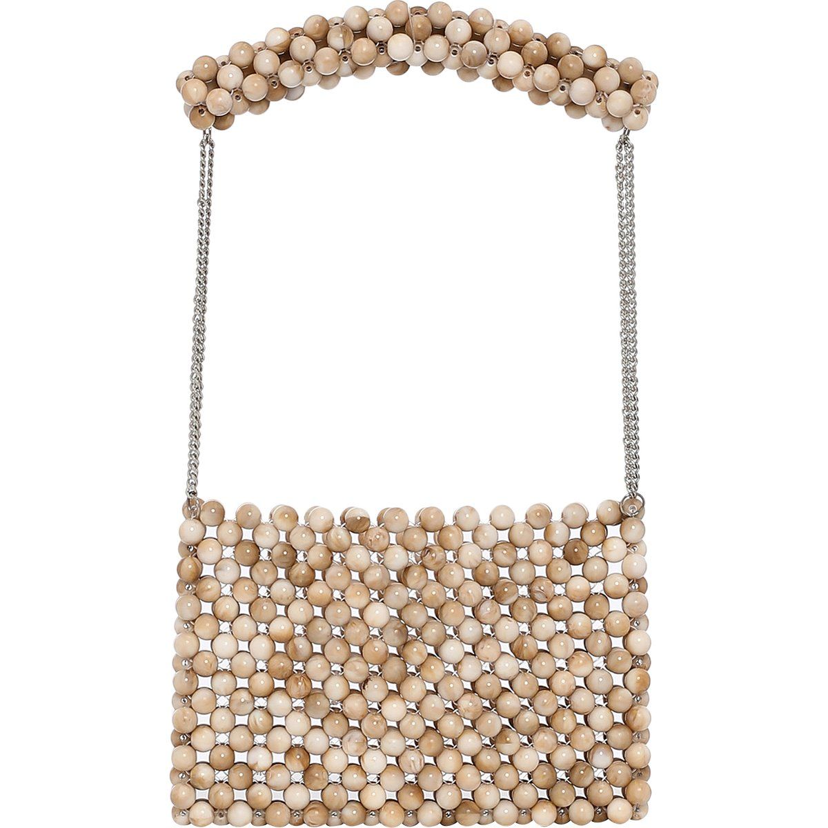 Mymo Handtasche Damen Beige Mehrfarbig