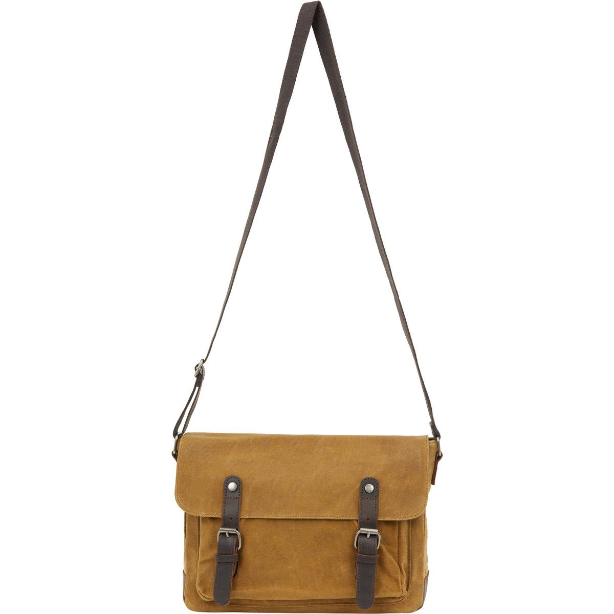 Canvas Messenger Bag für Herren mit Schnallen