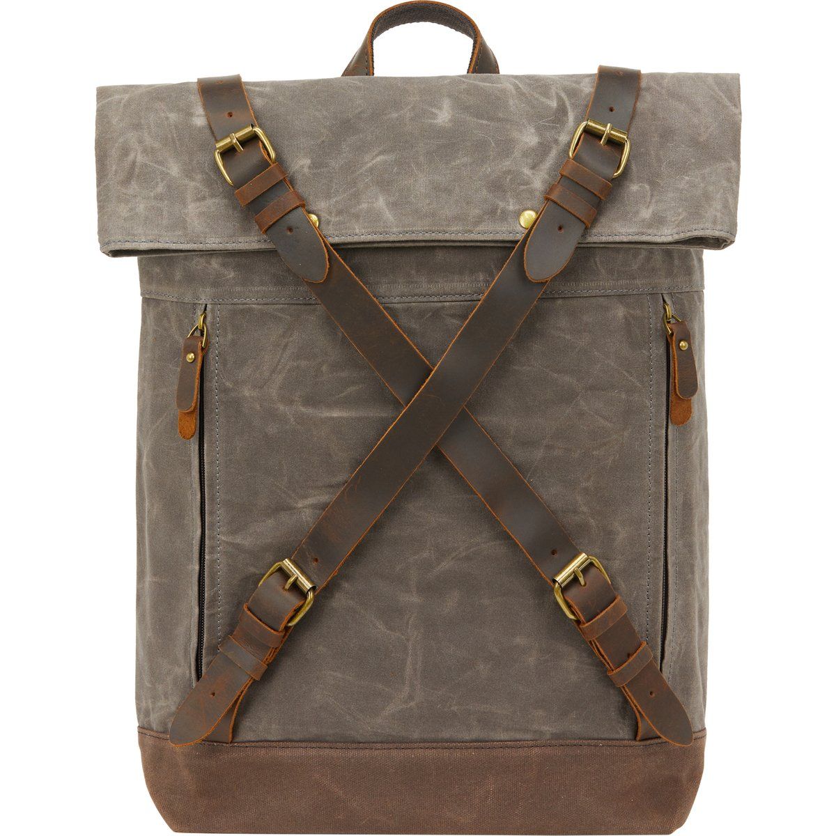 Vintage-Rucksack aus gewaschenem Canvas