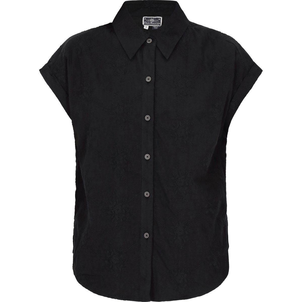 Dreimaster Bluse Frauen Schwarz
